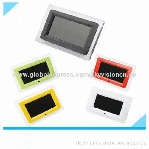 7-inch Digital Photo Frame with Lighter, Various Color Change